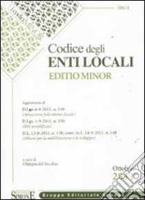 Codice degli enti locali. Ediz. minore libro