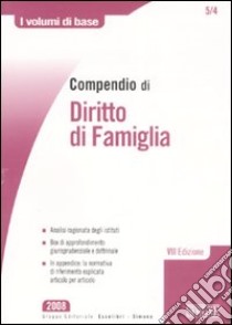 Compendio di diritto di famiglia libro