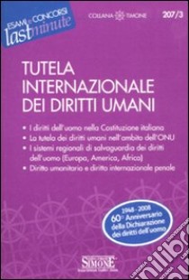 Tutela internazionale dei diritti umani libro di Caccaviello C. (cur.)