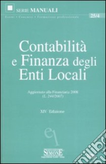 Contabilità e finanza degli enti locali libro