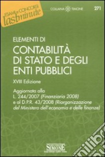 Elementi di contabilità di Stato e degli enti pubblici libro