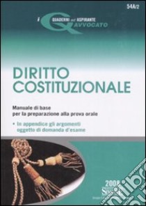 Diritto costituzionale libro