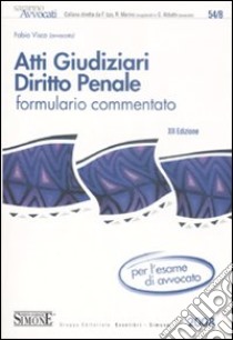 Atti giudiziari di diritto penale. Formulario commentato libro di Visco Fabio