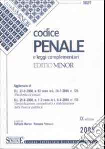 Codice penale e leggi complementari. Ediz. minore libro di Marino R. (cur.); Petrucci R. (cur.)