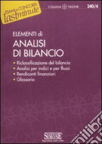 Elementi di analisi di bilancio libro