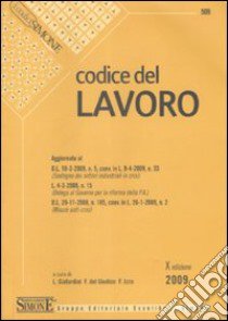 Codice del lavoro libro