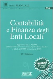 Contabilità e finanza degli enti locali libro