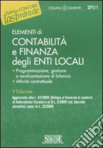 Elementi di contabilità e finanza degli enti locali libro