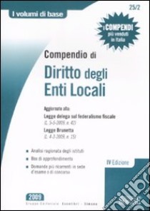 Compendio di diritto degli enti locali libro