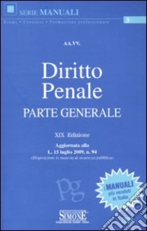 Diritto penale. Parte generale libro