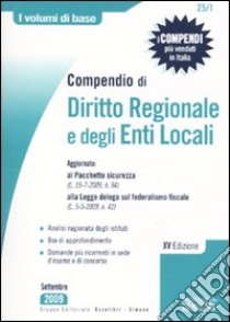 Compendio di diritto regionale e degli enti locali libro