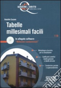 Tabelle millesimali facili. Con CD-ROM libro di Cusano Rodolfo