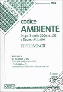 Codice ambiente. Ediz. minore libro