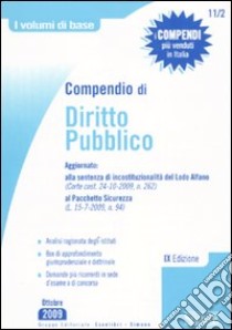 Compendio di diritto pubblico libro