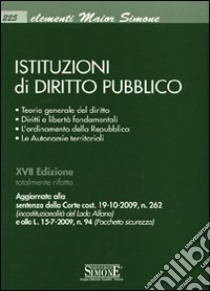 Istituzioni di diritto pubblico libro