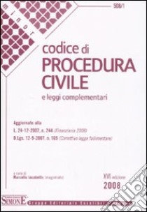 Codice di procedura civile. Leggi complementari libro di Iacobellis M. (cur.)