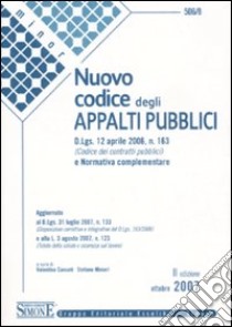 Nuovo codice degli appalti pubblici libro