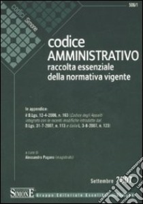 Codice amministrativo libro di Pagano A. (cur.)