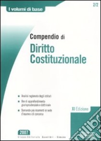 Compendio di diritto costituzionale libro