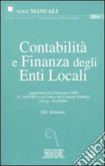 Contabilità e finanza degli enti locali libro