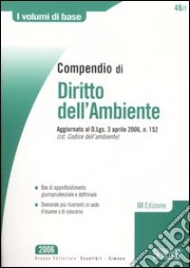 Compendio di diritto dell'ambiente libro