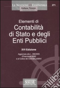 Elementi di contabilità di Stato e degli enti pubblici libro