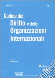 Codice del diritto e delle organizzazioni internazionali libro