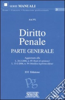 Diritto penale. Parte generale libro