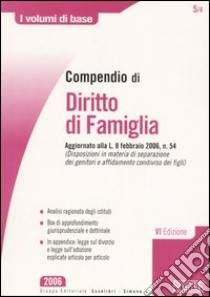 Compendio di diritto di famiglia libro di Costagliola A. (cur.)