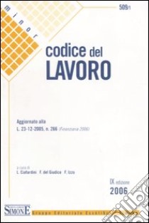 Codice del lavoro libro