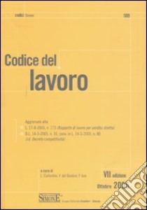 Codice del lavoro libro