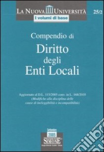 Compendio di diritto degli enti locali libro