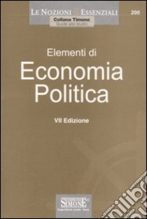 Elementi di economia politica libro