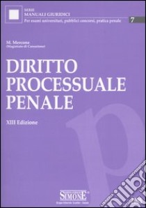 Diritto processuale penale libro di Mercone Mario