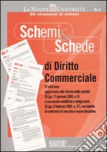 Schemi & schede di diritto commerciale libro