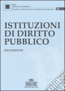 Istituzioni di diritto pubblico libro