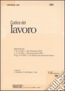 Codice del lavoro libro