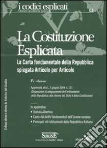 La costituzione esplicata libro