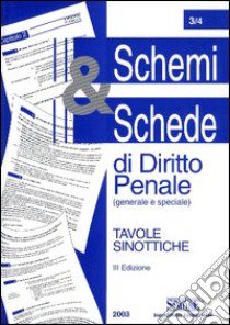 Schemi & schede di diritto penale. Generale e speciale libro