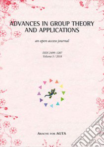 Advances in group theory and applications (2018). Vol. 5 libro di De Giovanni F. (cur.)