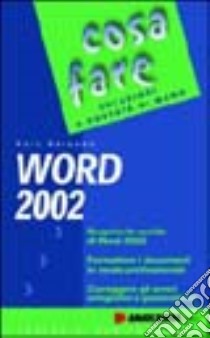 Word 2002 libro di Bergame Marc