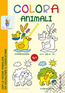 Colora animali con le prime paroline da ricalcare e completare. Ediz. illustrata libro