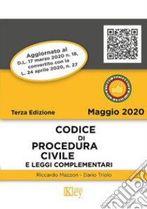 Codice di procedura civile e leggi complementari libro di Mazzon Riccardo; Triolo Dario Primo