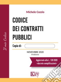 Codice dei contratti pubblici libro di Cozzio Michele