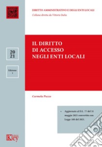 Il diritto di accesso negli enti locali libro di Puzzo Carmela