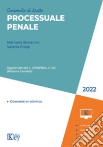 Compendio di diritto processuale penale libro di Bonanno Manuela; Crispi Valeria