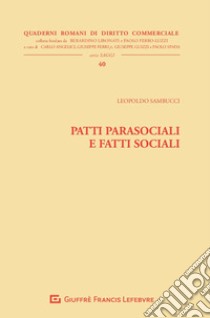 Patti parasociali e fatti sociali libro di Sambucci Leopoldo