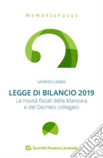 Legge di bilancio libro di Cinieri Saverio