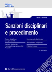 Sanzioni disciplinari e procedimento libro di Laguzzi Paolo