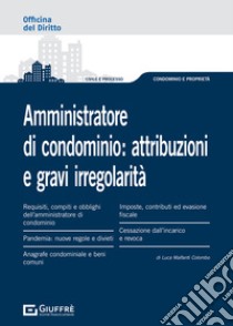 Amministratore di condominio: attribuzioni e gravi irregolarità libro di Malfanti Colombo Luca